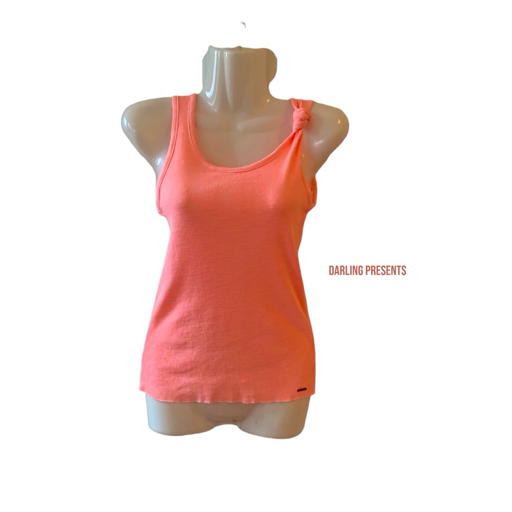 n:Philanthropy Felicity Knotted Tank Top Women Color Coral Size S
